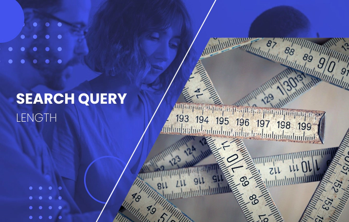 How does search query length correlate with search conversions?