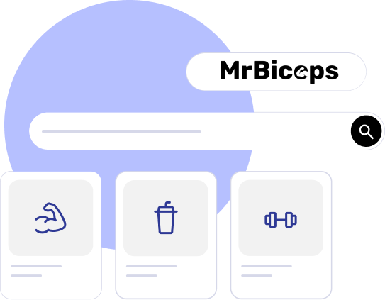 Mr. Biceps product search field